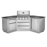 Модульная летняя кухня BBQ Gourmet-200 с грилем NAPOLEON BILEX-605 Модульная летняя кухня BBQ Gourmet-200 с грилем NAPOLEON BILEX-605