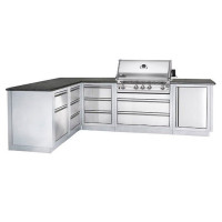 Модульная летняя кухня BBQ Gourmet-300 с грилем NAPOLEON BILEX-485 Модульная летняя кухня BBQ Gourmet-300 с грилем NAPOLEON BILEX-485