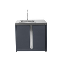 Модуль уличной кухни SMART-900 Шкаф с мойкой Helios