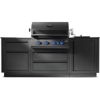 Модульная гриль-кухня BBQ Gourmet 700 черная с грилем Napoleon BIG-32 black