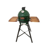 Печь Green Kamado II керамическая, S (решетка 34 см), высокая подставка, столики